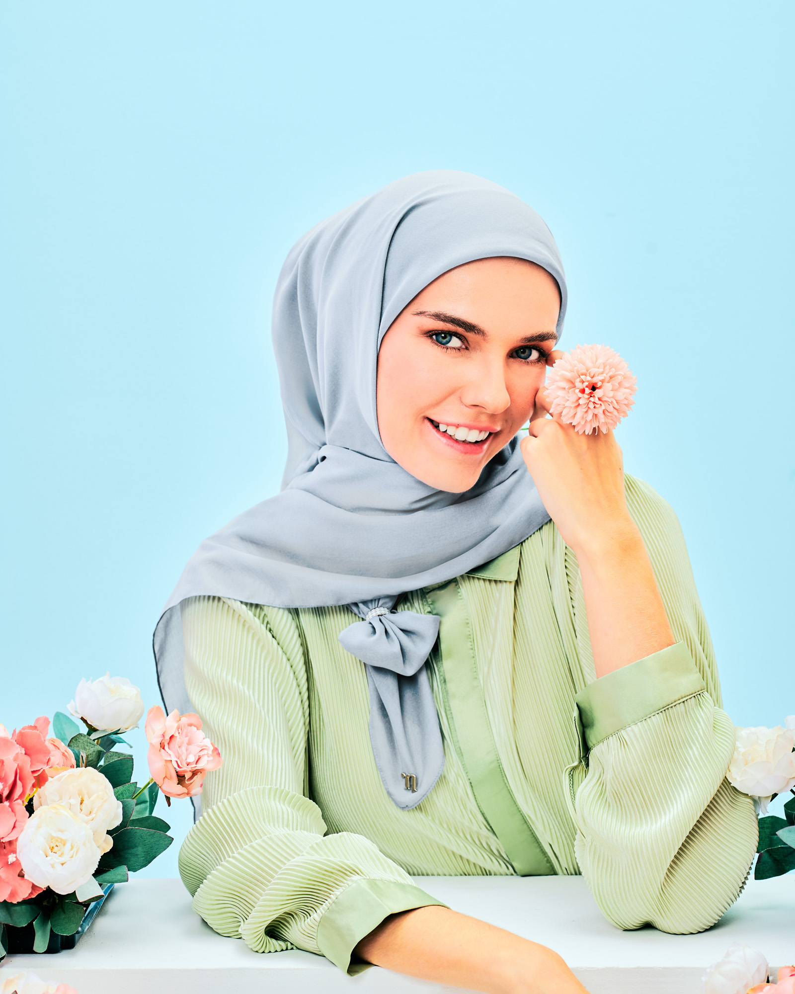 cotton square hijab