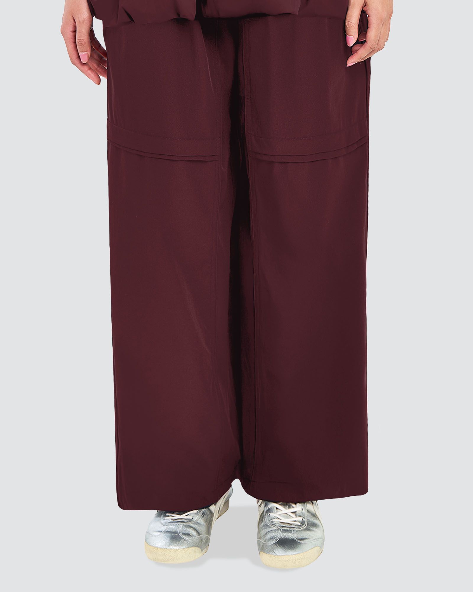 nPOWER DRAWSTRING PANTS - RUBY