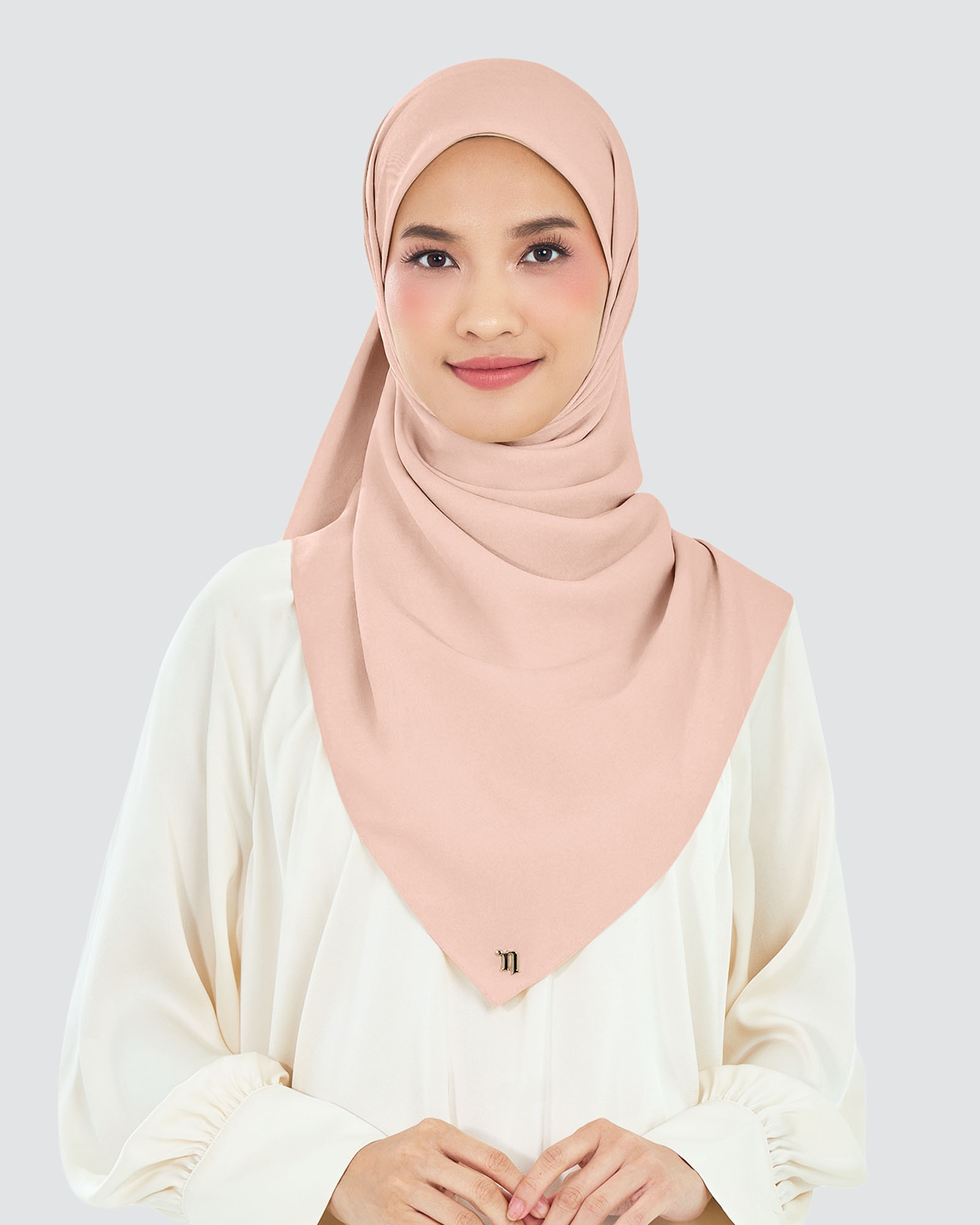 AIRE CHIFFON SQUARE - BLUSH