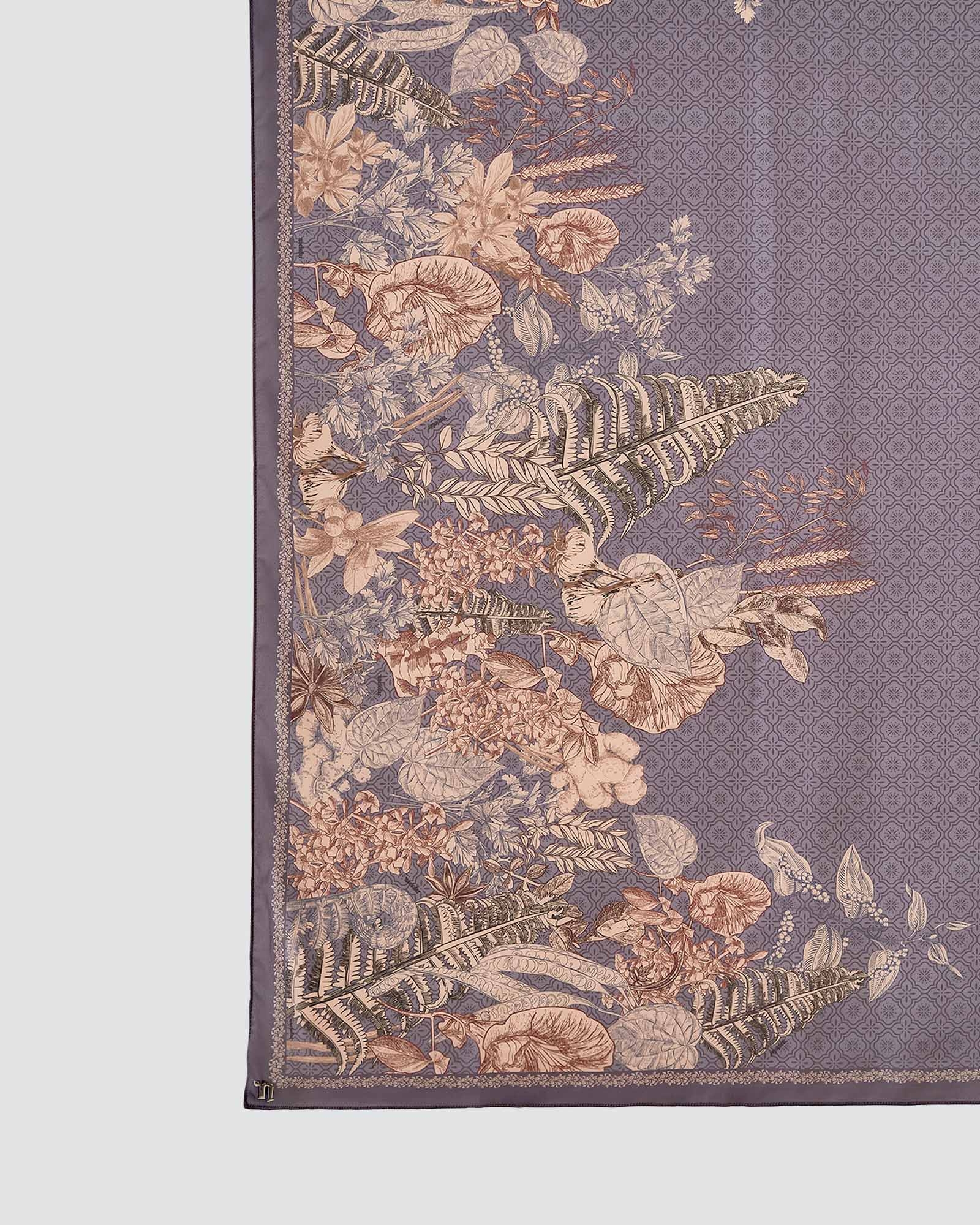 AKAR MATTE SATIN SHAWL - LADA HITAM