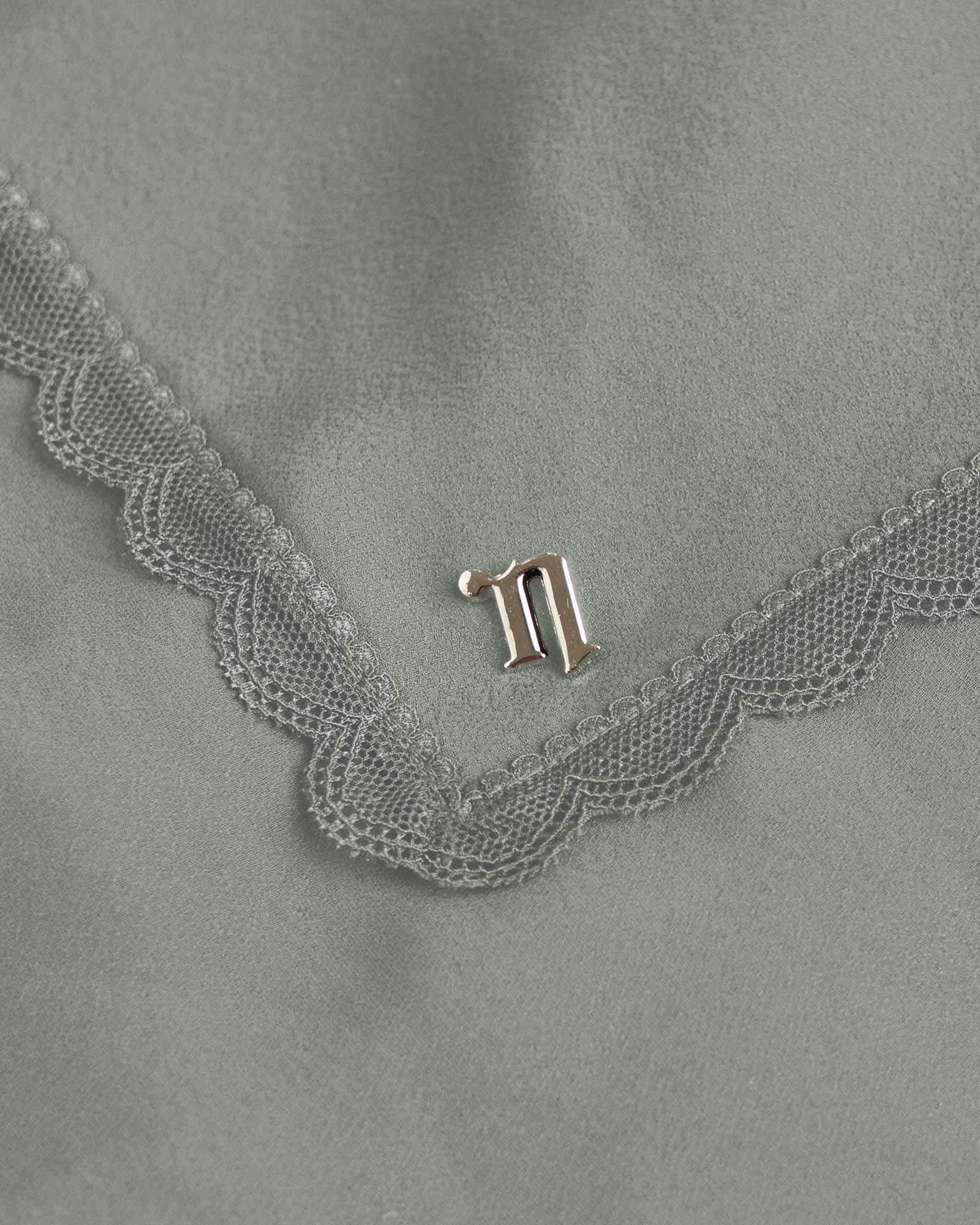 ALINA LACE SHAWL - MOSS