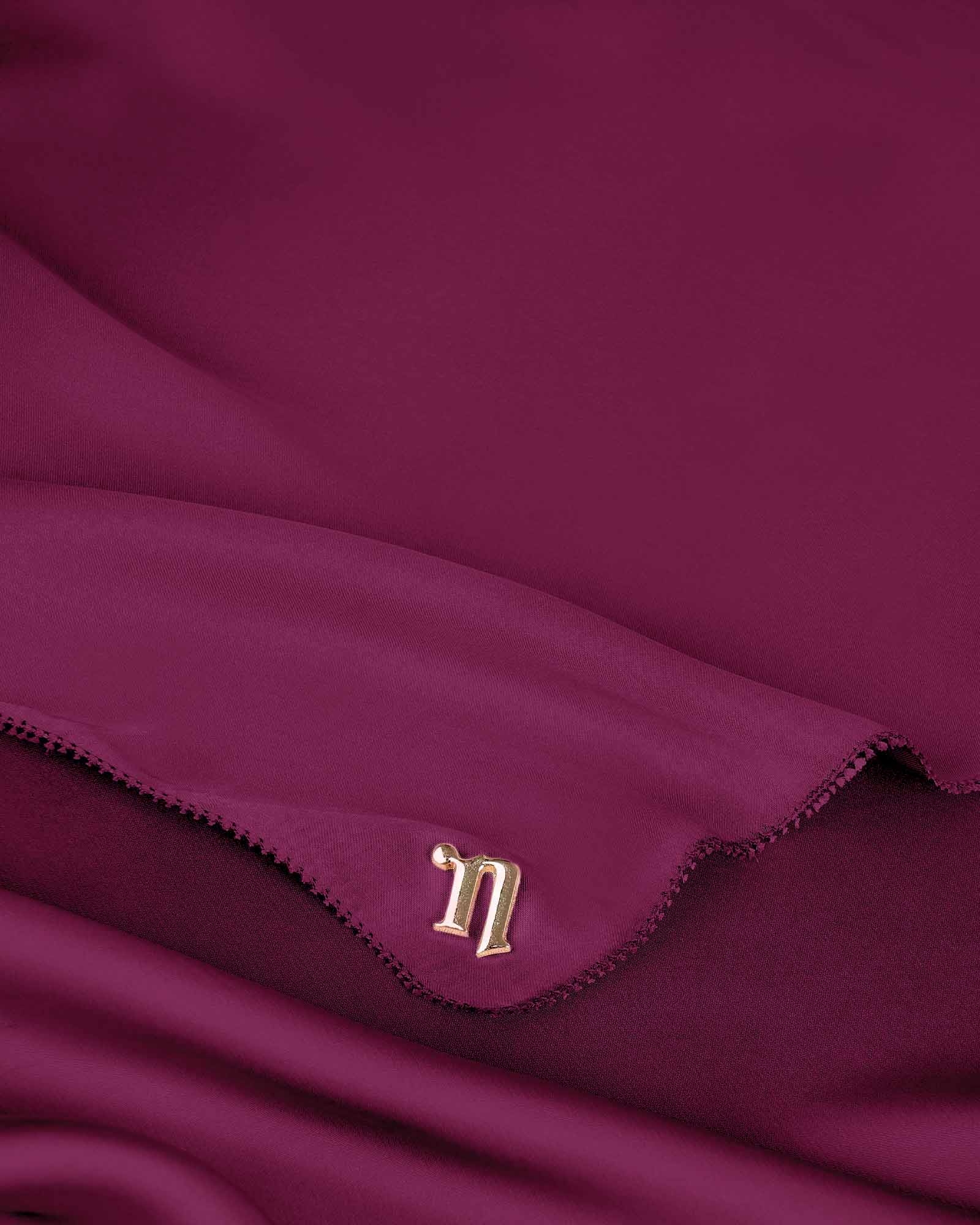 EILA SATIN SHAWL - SAFFRON