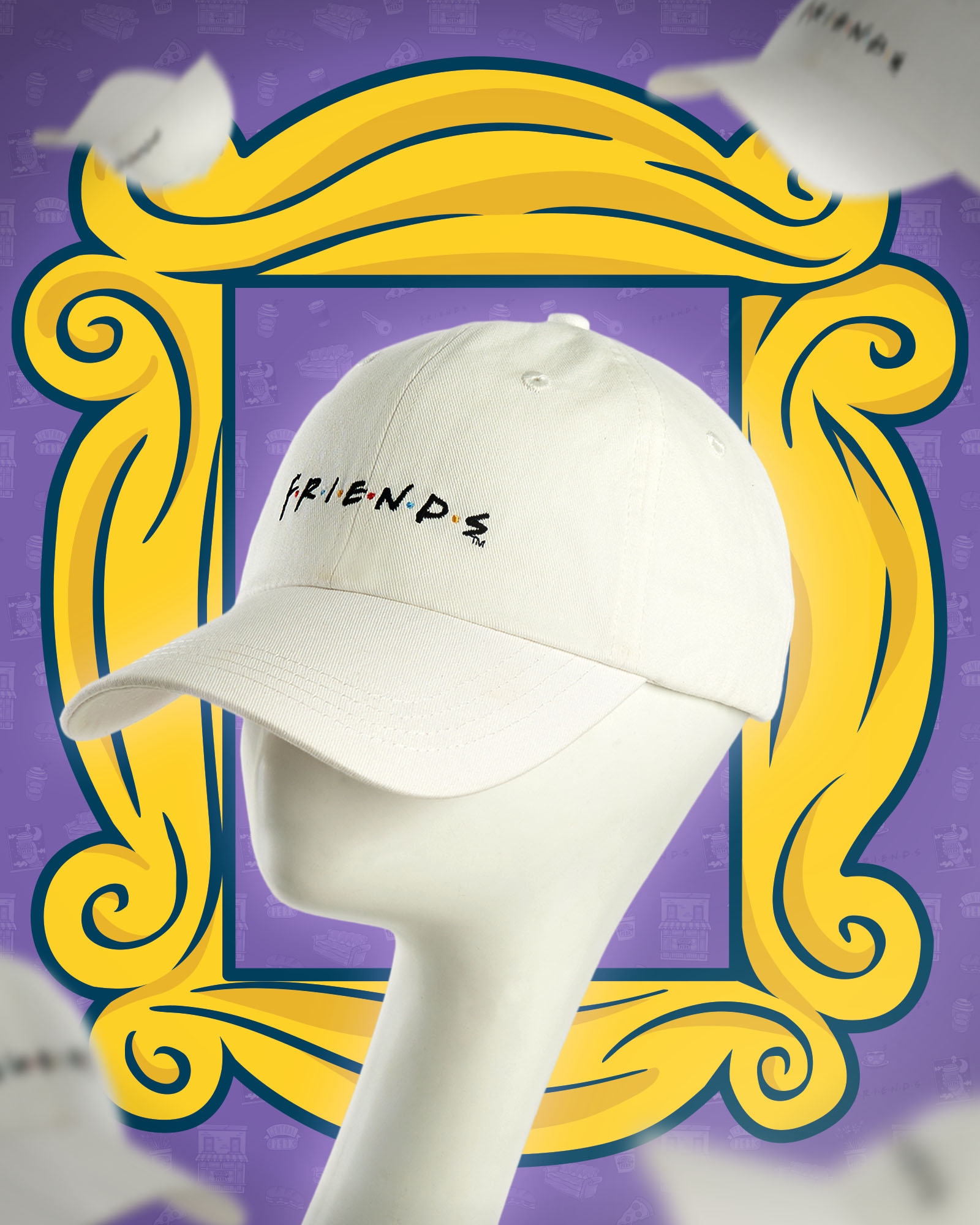 FRIENDS X NAELOFAR THE CAP - WHITE