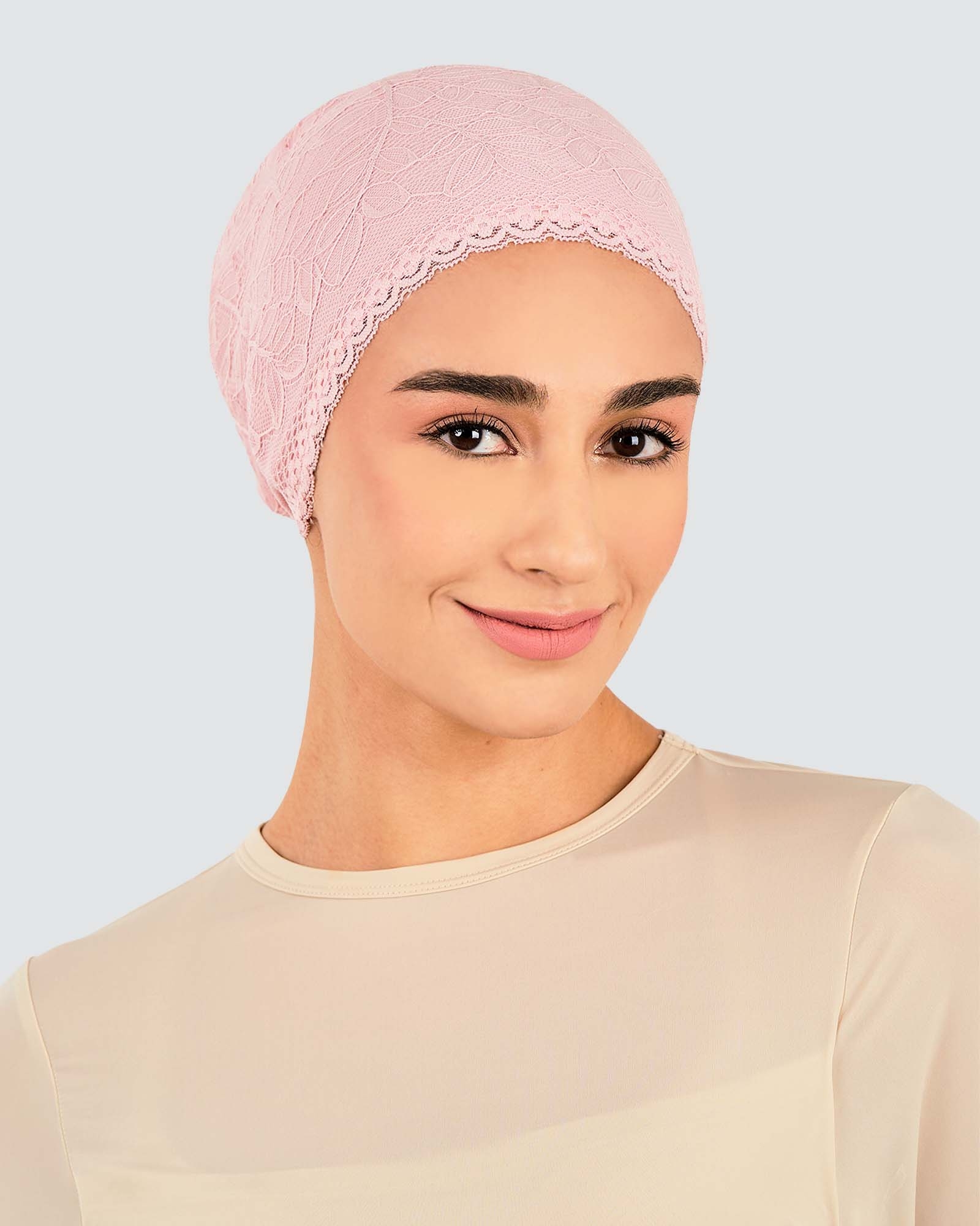 INNER TIE-BACK FLEUR LACE - DUSTY PINK