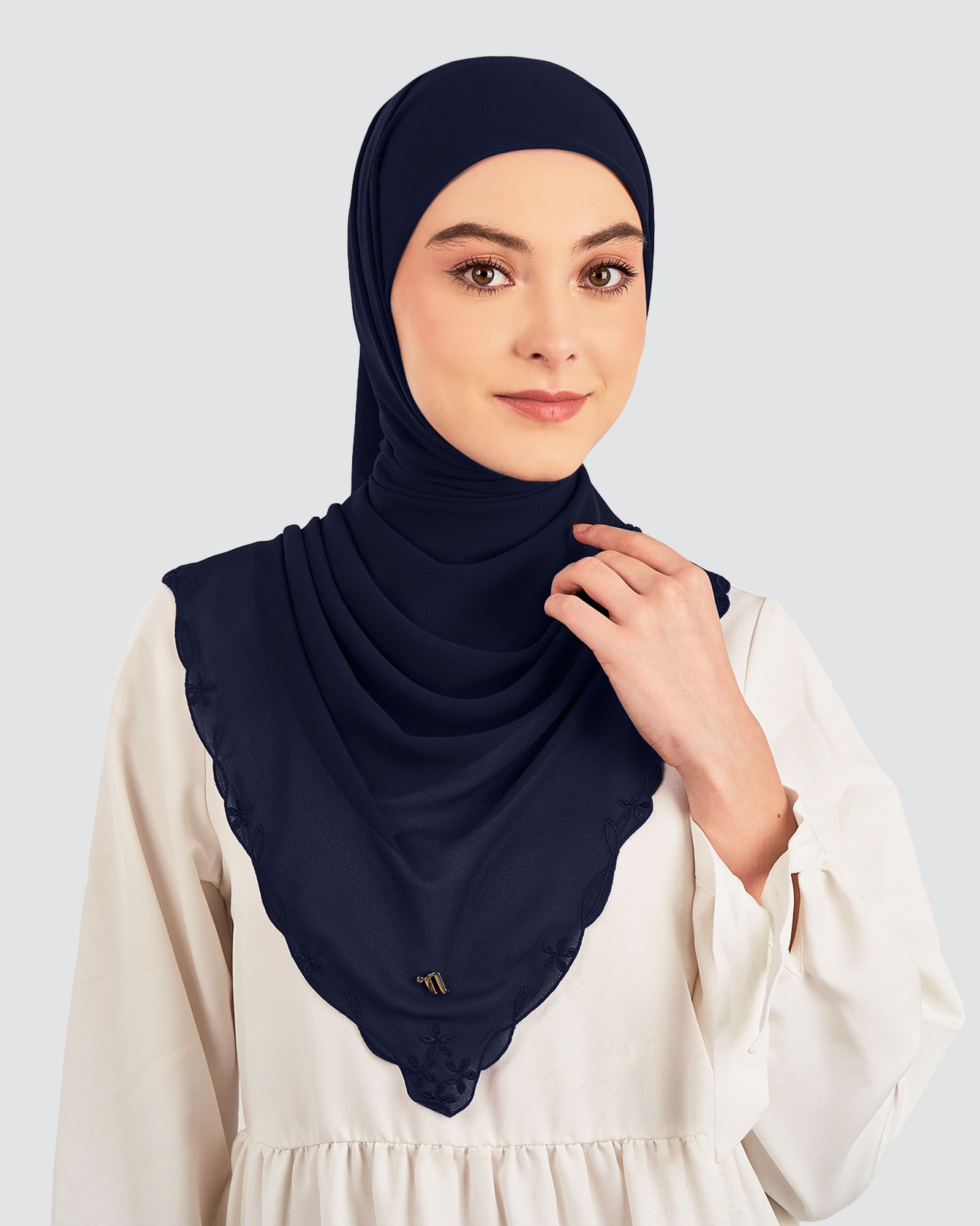 KASTURI SULAM SQUARE - NAVY BLUE