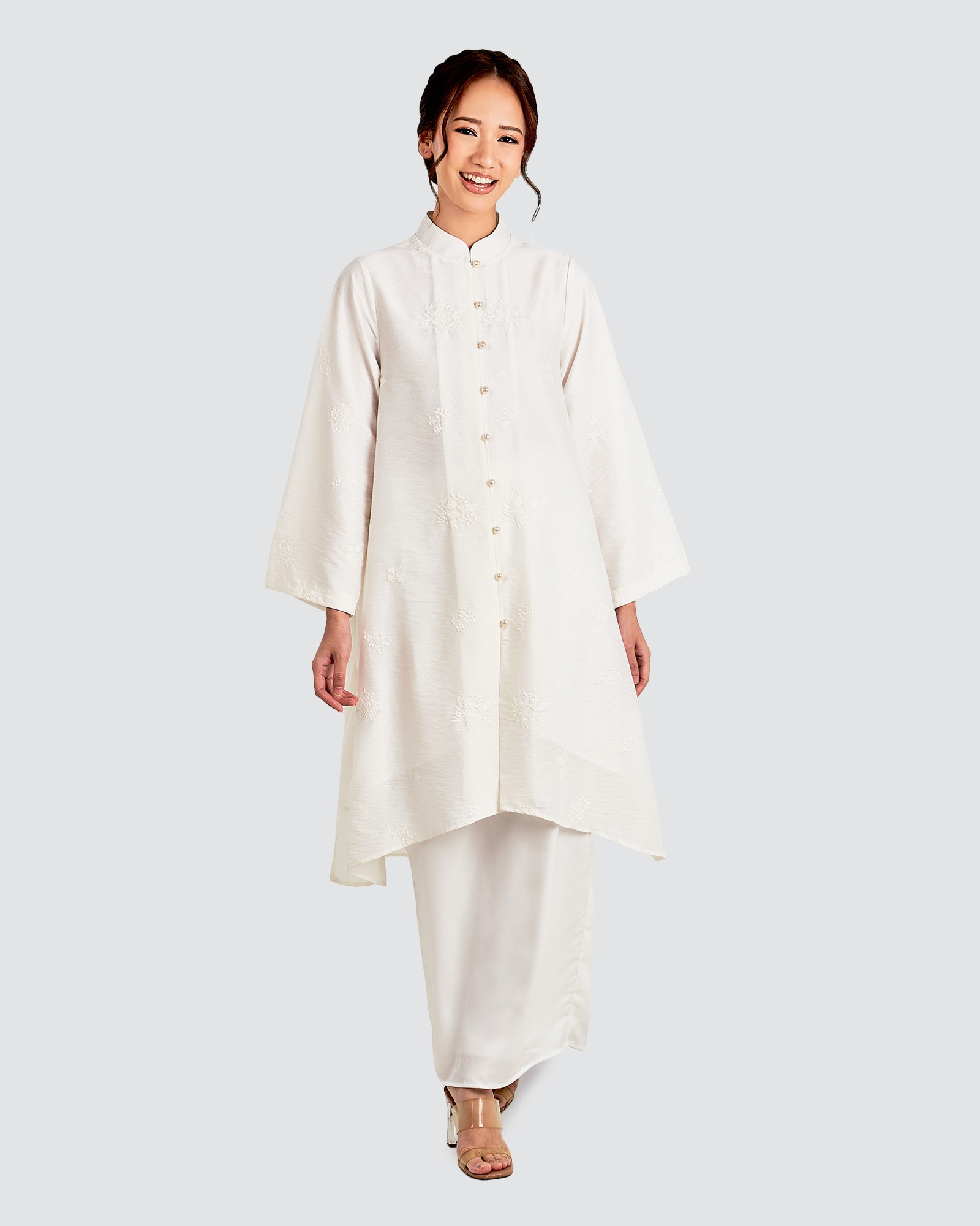 LEDANG KURUNG SET - OFF WHITE