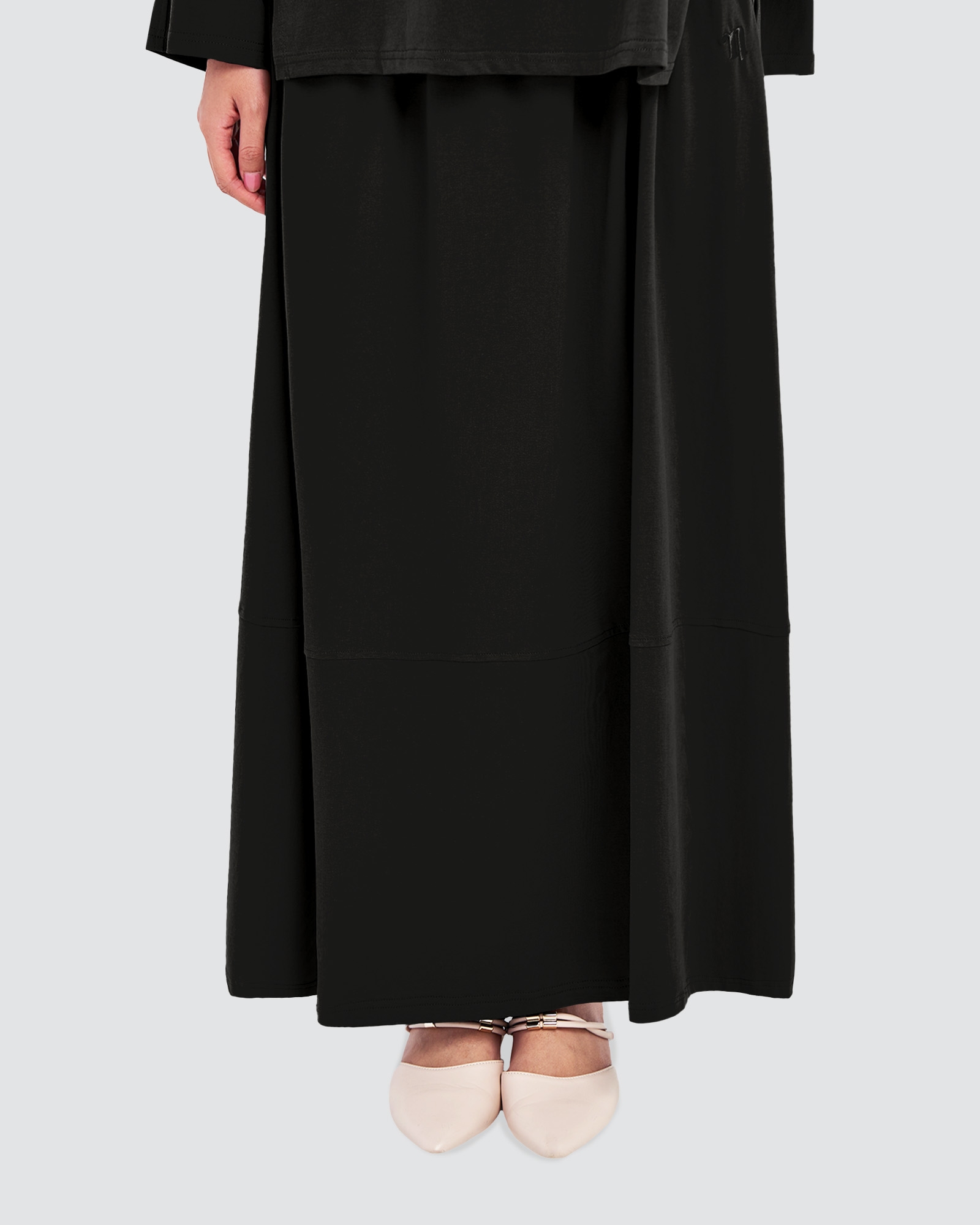 MILA A-LINE SKIRT- BLACK