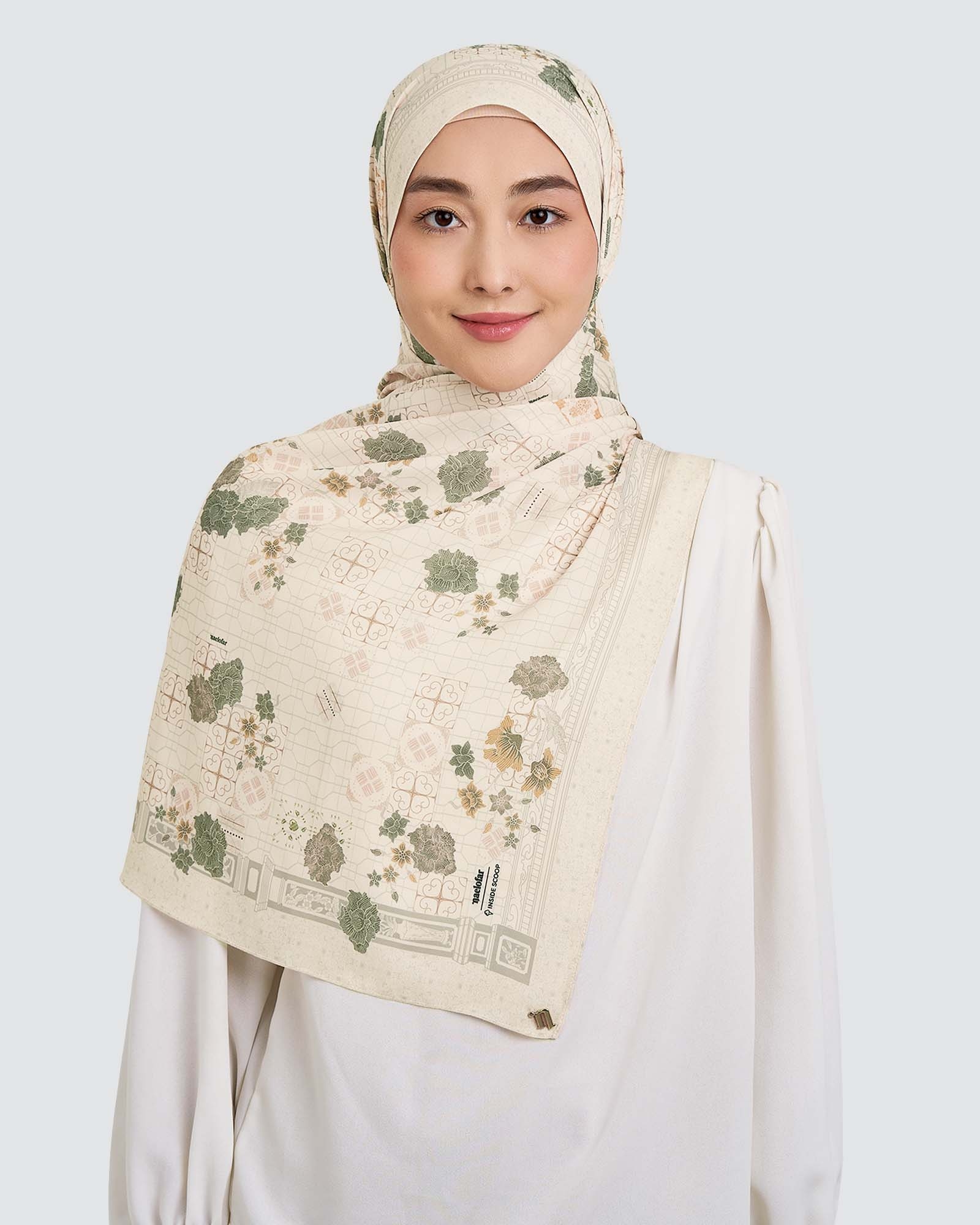 NAELOFAR X INSIDE SCOOP SHAWL - CENDOL