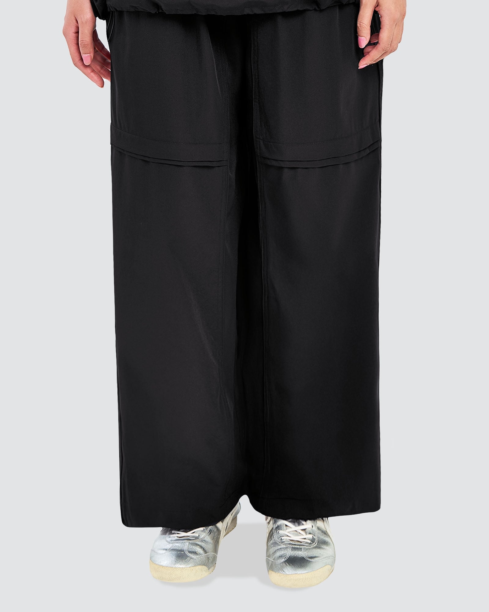nPOWER DRAWSTRING PANTS - BLACK
