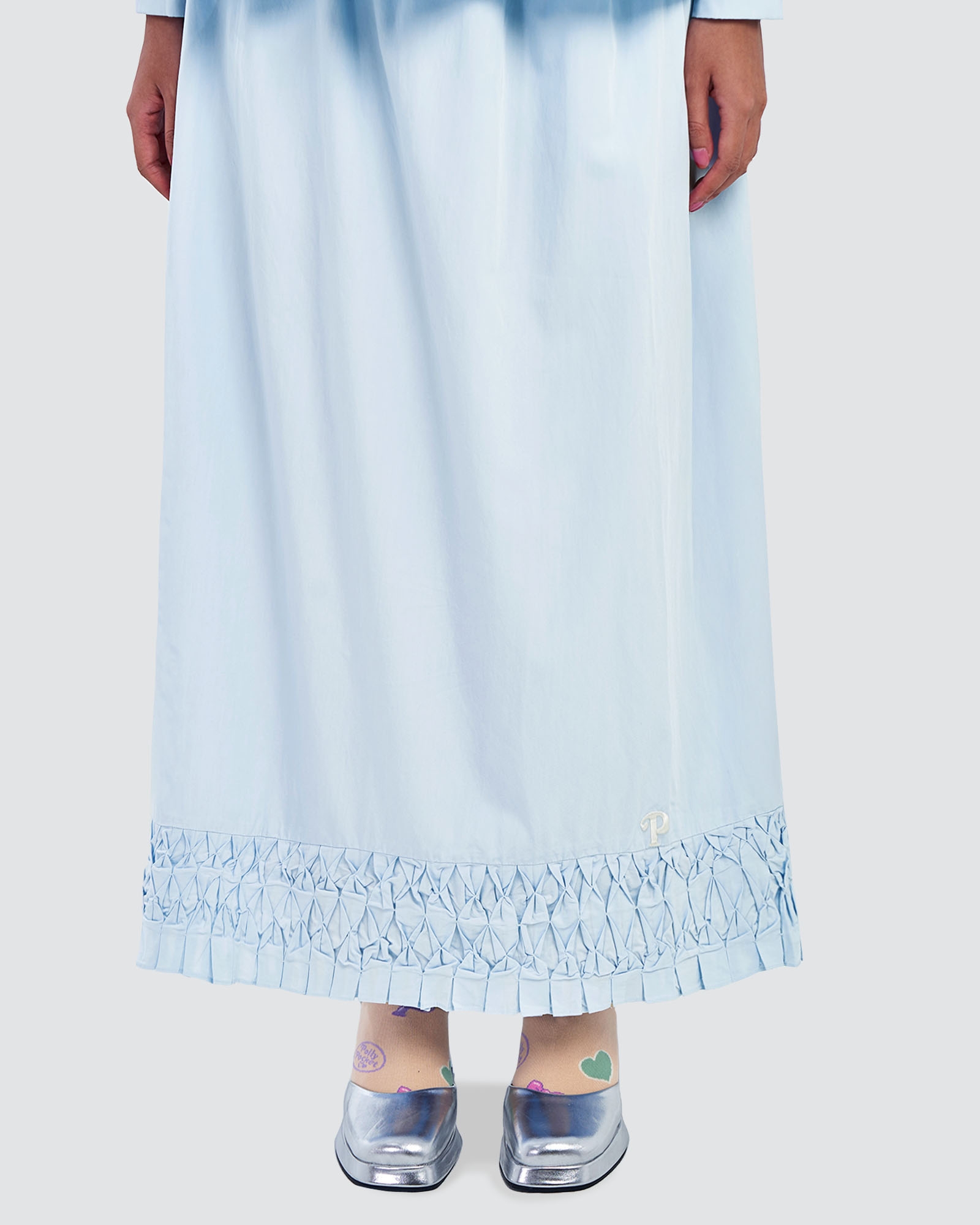 POLLY POCKET X NAELOFAR SMOCKED SKIRT - SKY GIGGLES