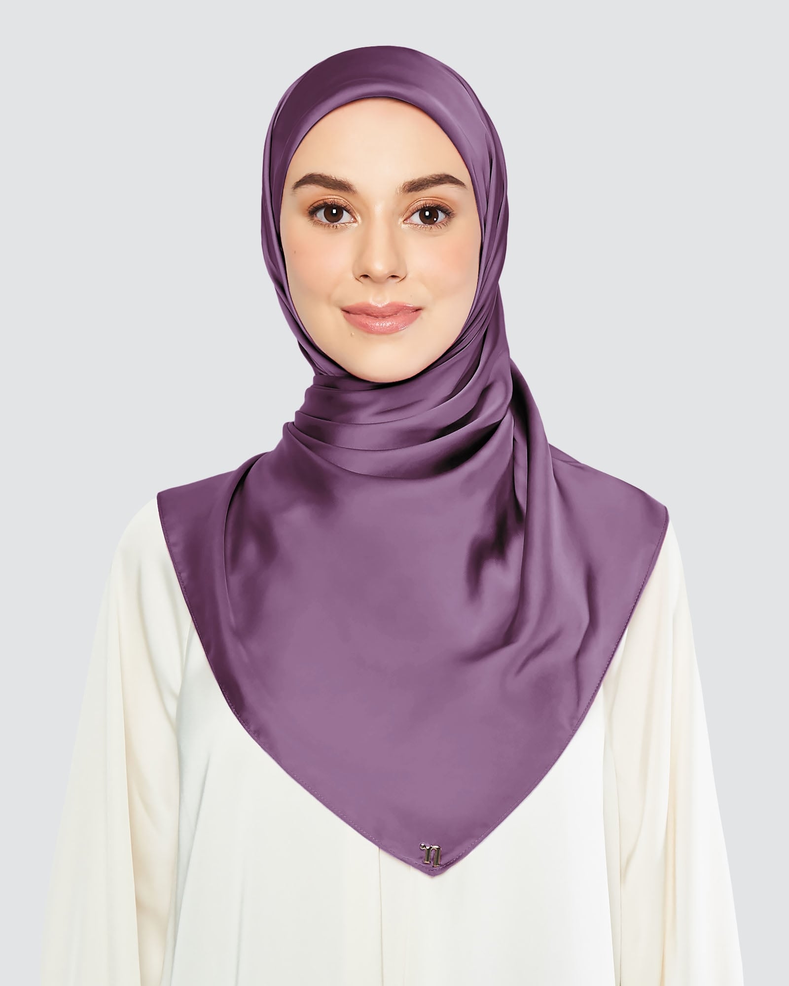 SATIN SQUARE - PURPLE