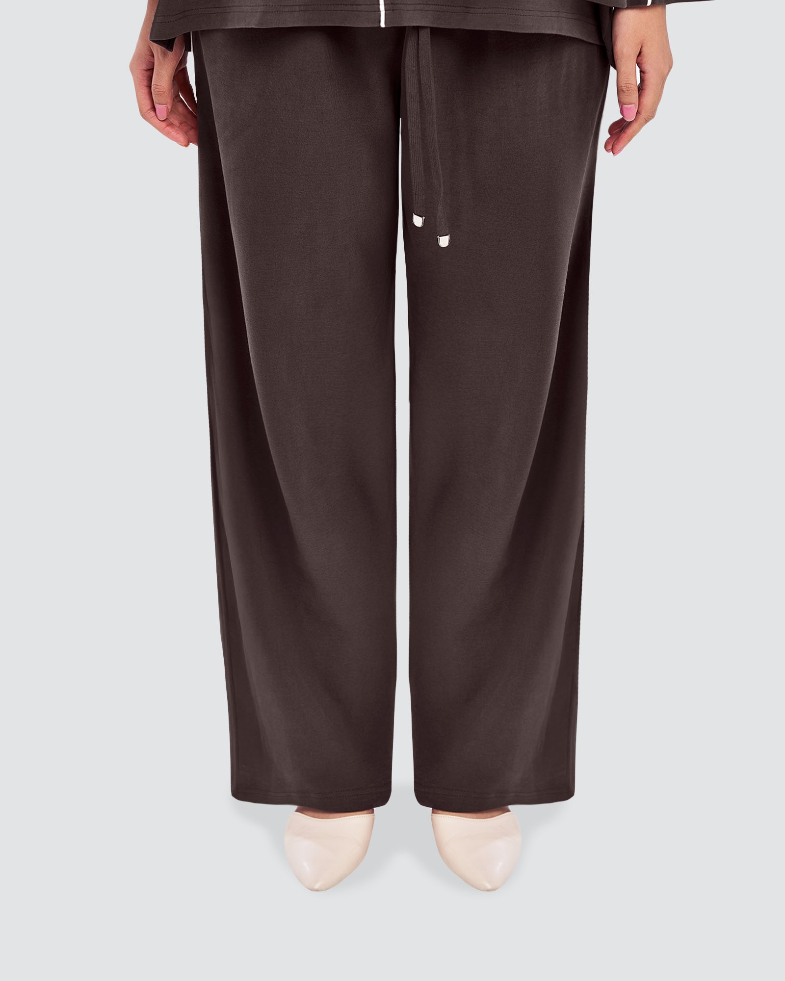 THEA STRAIGHT PANTS - SHADOW