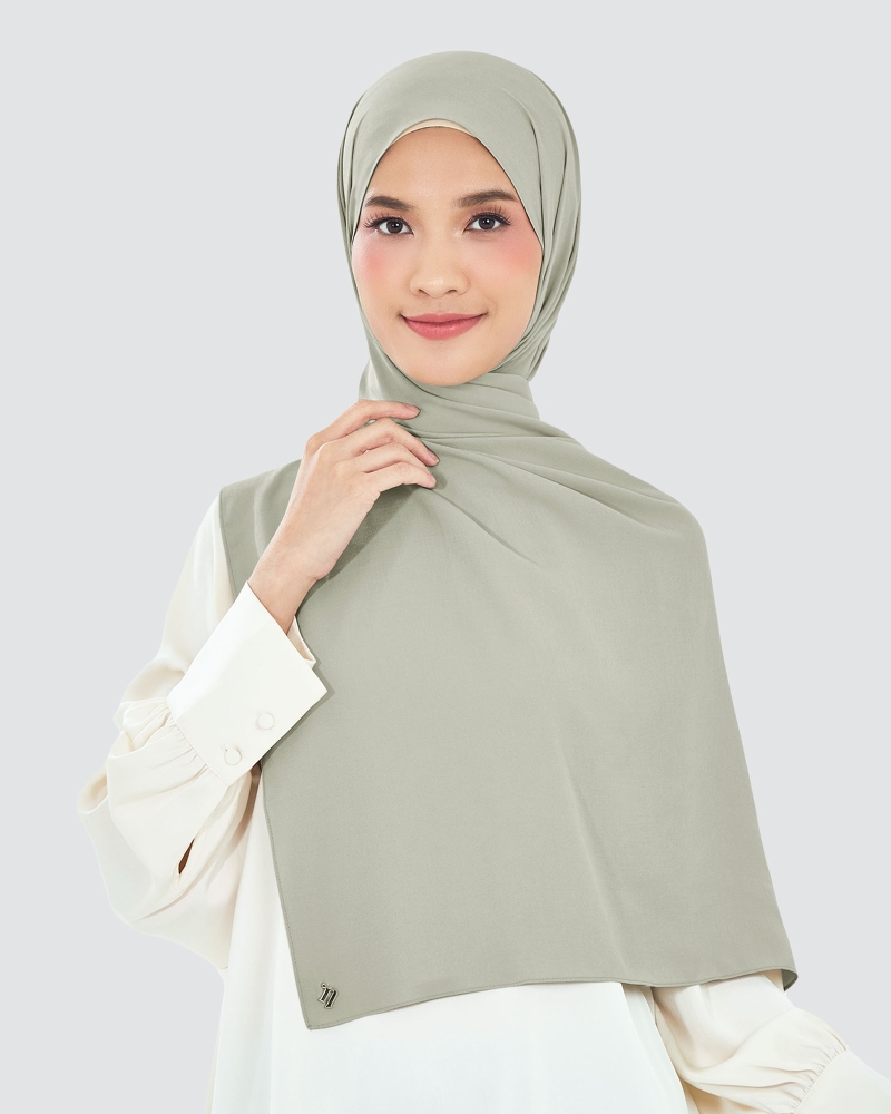 AIRE CHIFFON SHAWL - ASH