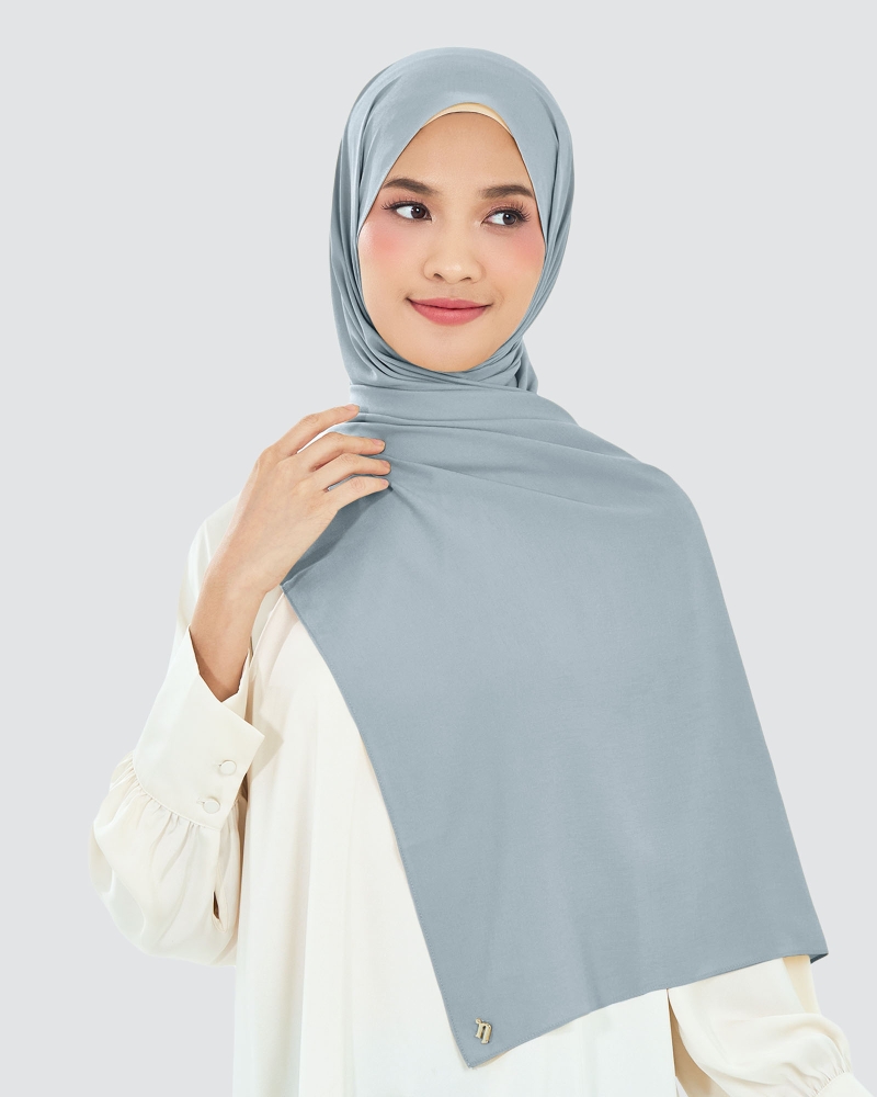 AIRE CHIFFON SHAWL - BLUE