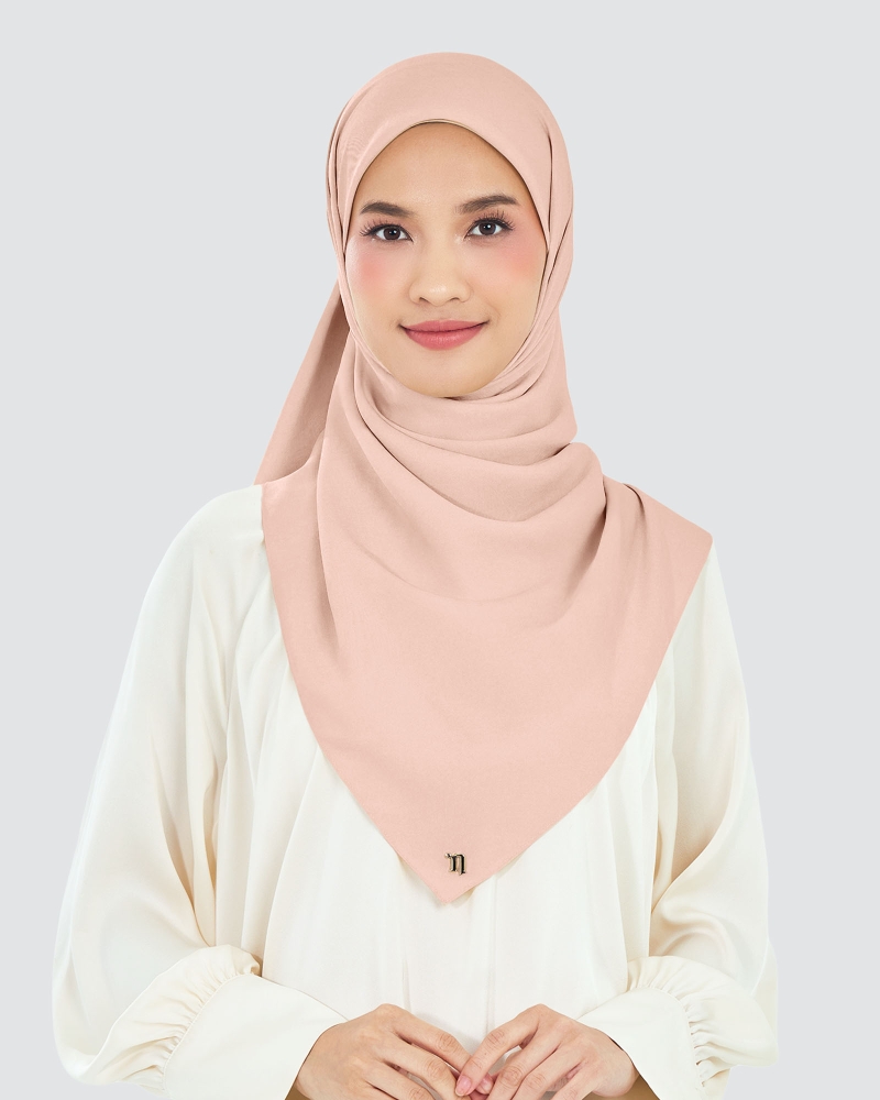 Image of AIRE CHIFFON SQUARE - BLUSH