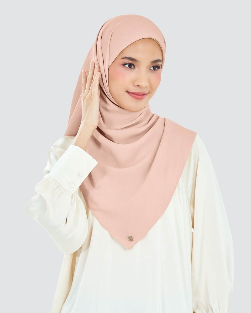 AIRE CHIFFON SQUARE - BLUSH