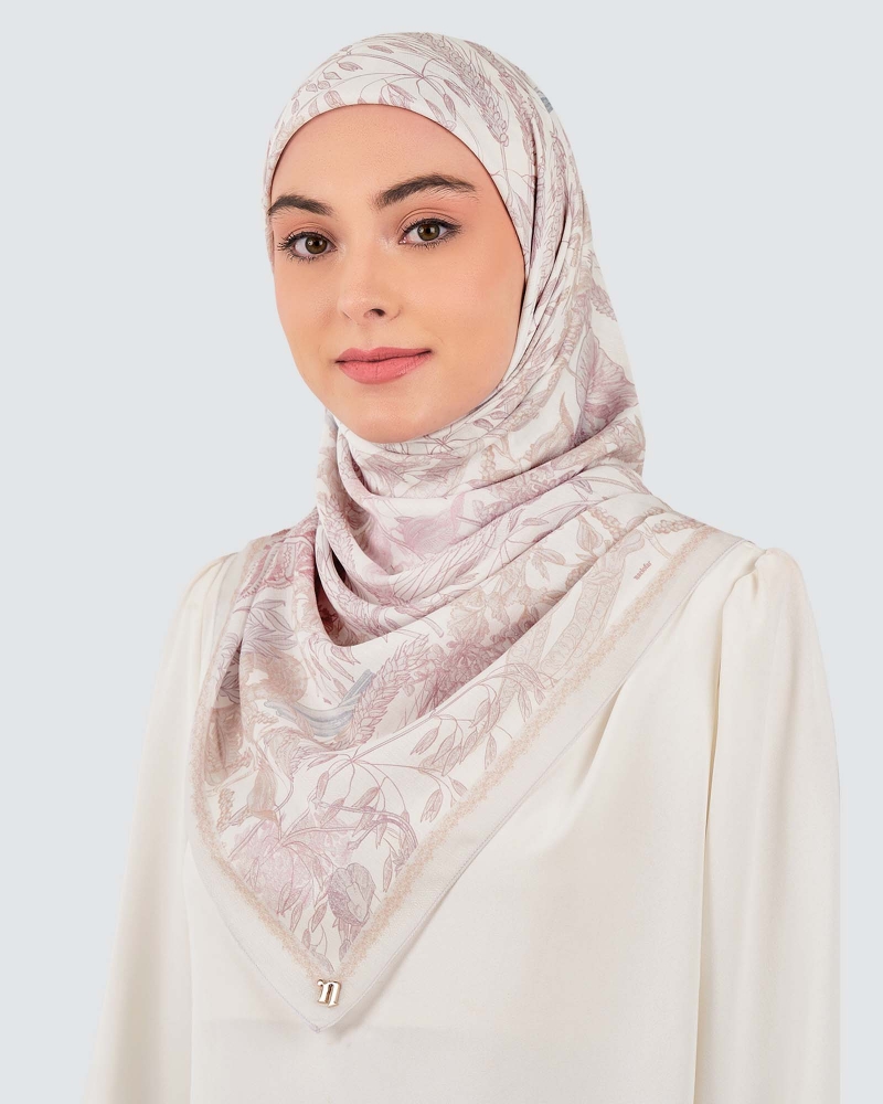 Image of AKAR COTTON VOILE SQUARE - BUNGA KANTAN