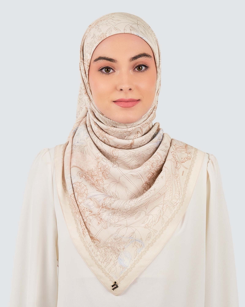 Image of AKAR COTTON VOILE SQUARE - LENGKUAS