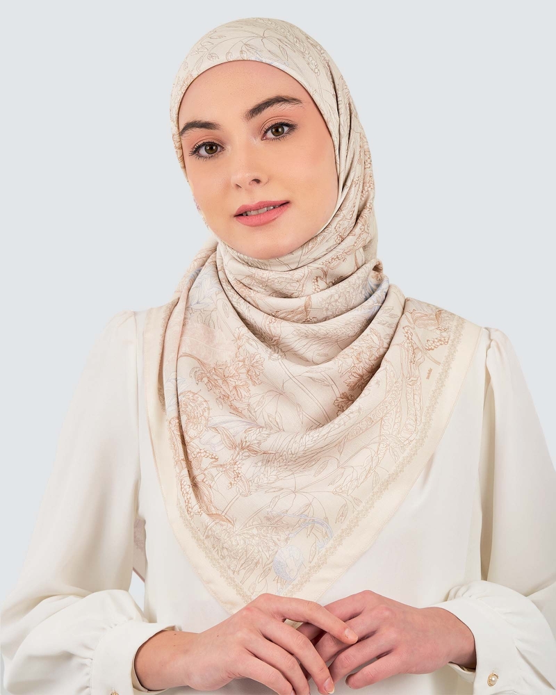 Image of AKAR COTTON VOILE SQUARE - LENGKUAS