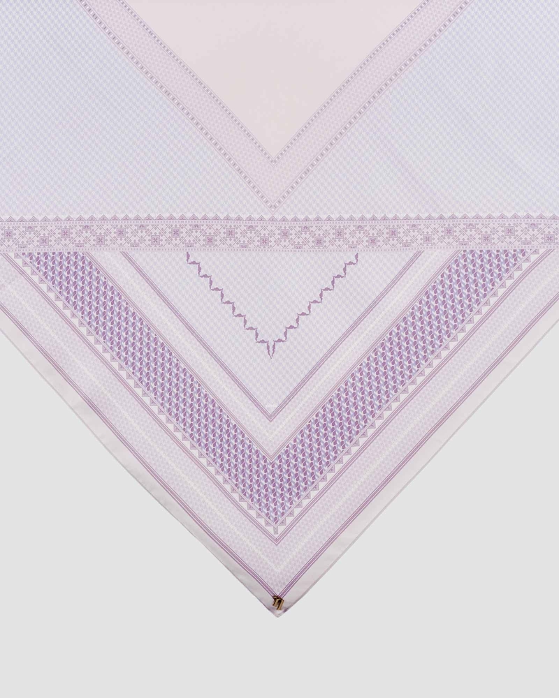 Image of ANKA MATTE SATIN SQUARE - SILVER DUNE