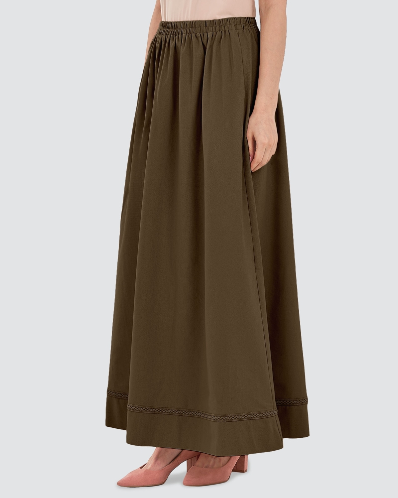Image of AVA SKIRT - FUDGE