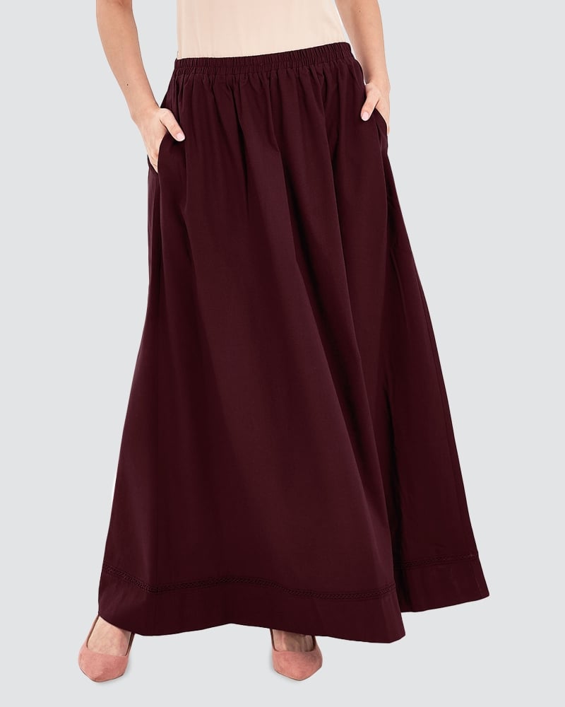 Image of AVA SKIRT - MAROON
