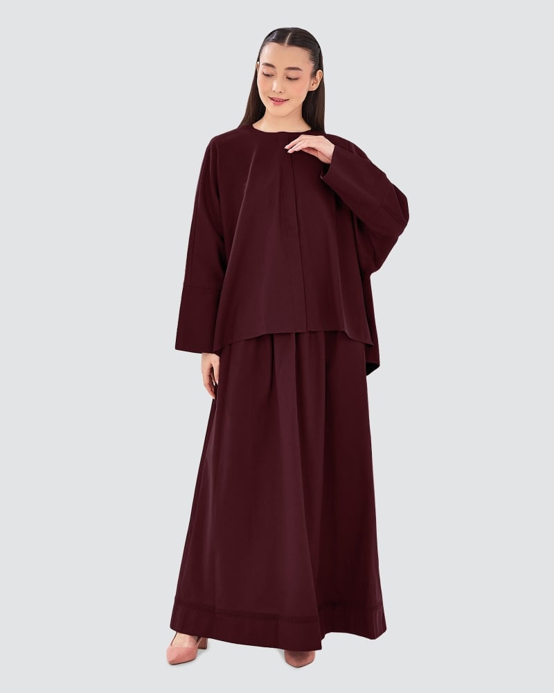 Image of AVA SKIRT - MAROON