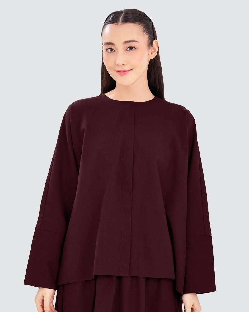 Image of AVA TOP - MAROON