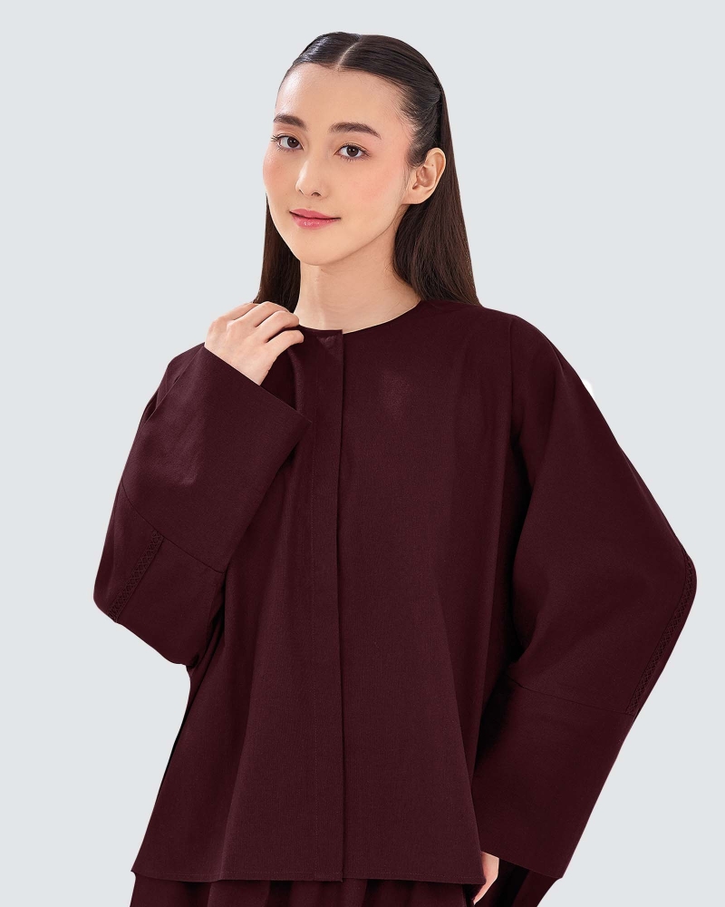 Image of AVA TOP - MAROON