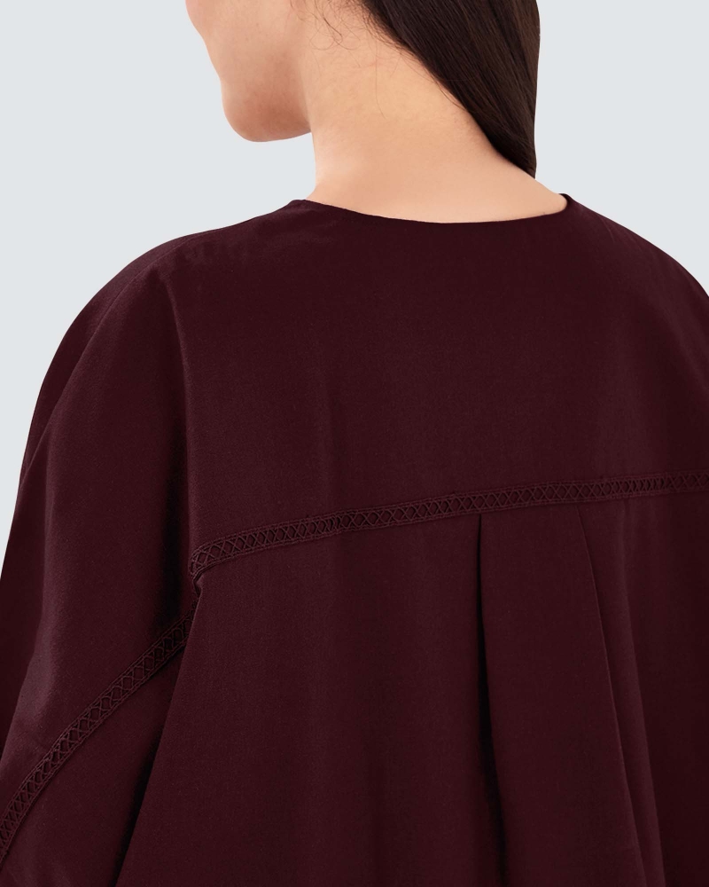 Image of AVA TOP - MAROON