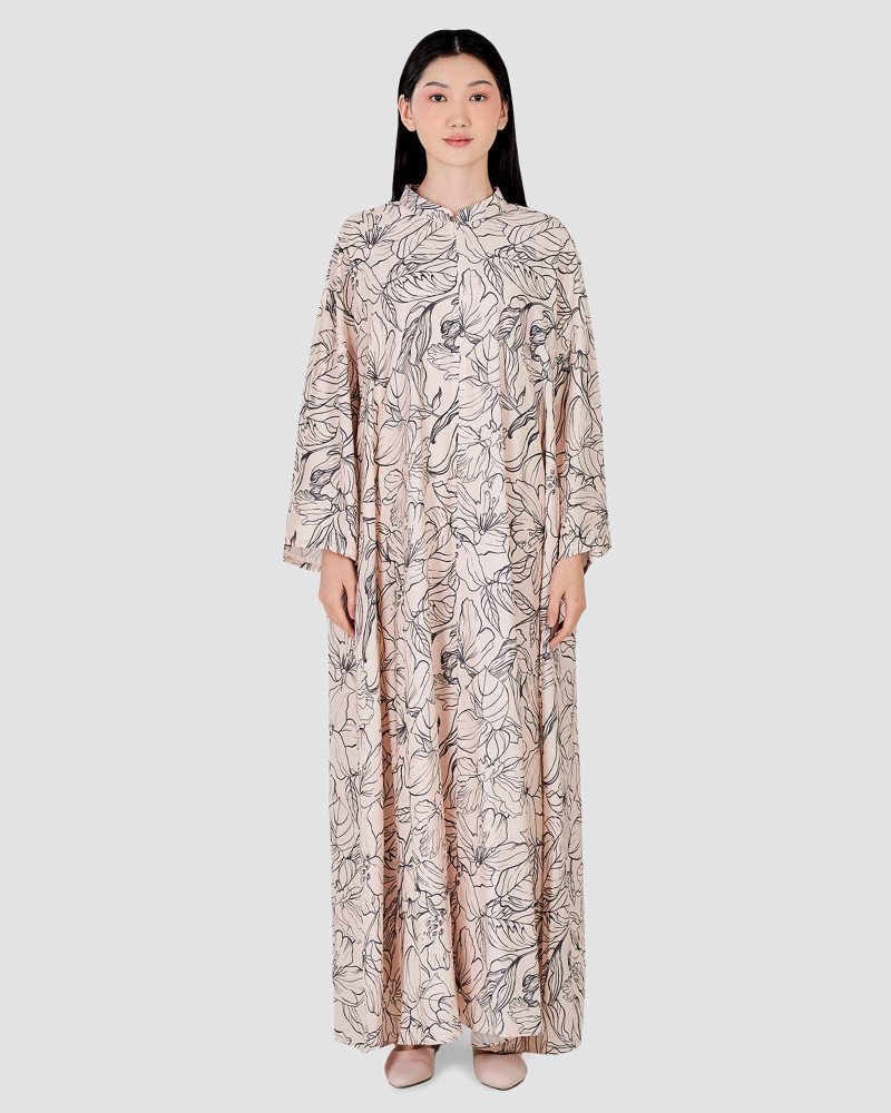 Image of BLUE CRUISE RELAXED-FIT KAFTAN DRESS - BREEZE
