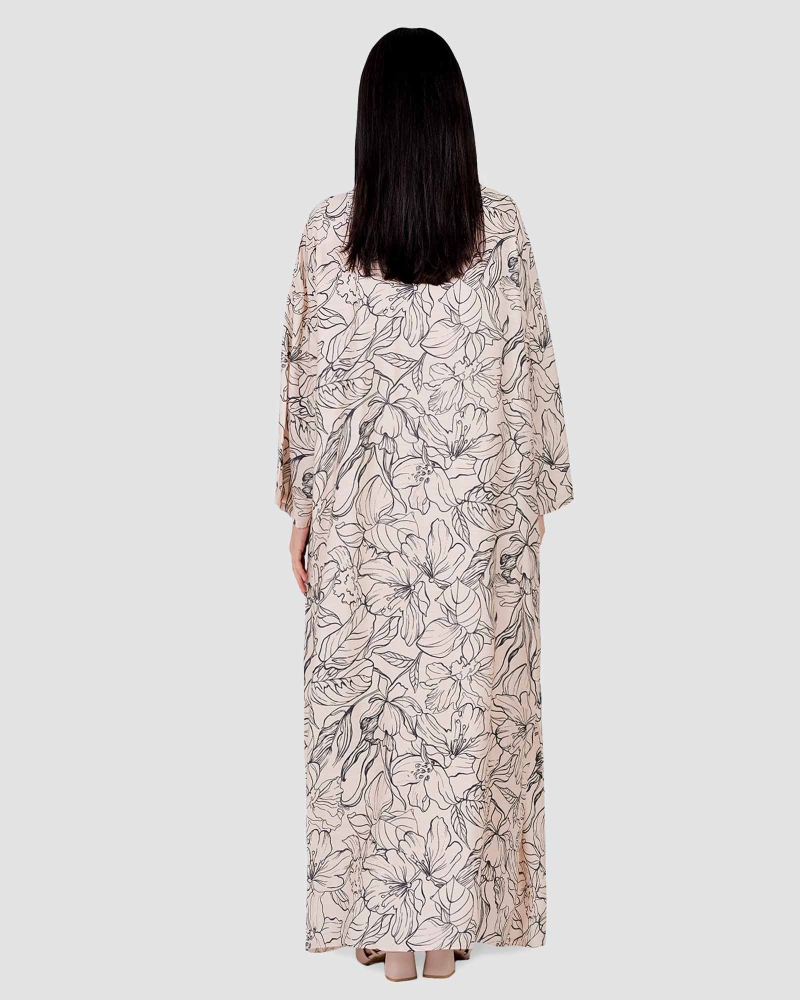 Image of BLUE CRUISE RELAXED-FIT KAFTAN DRESS - BREEZE