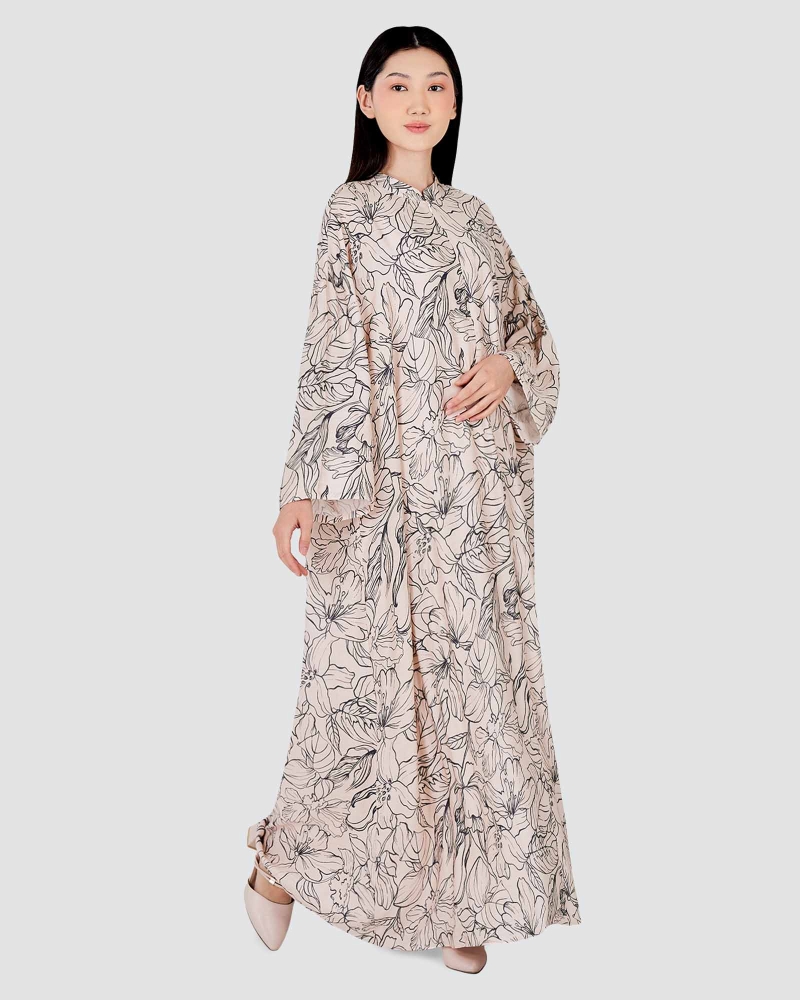 Image of BLUE CRUISE RELAXED-FIT KAFTAN DRESS - BREEZE