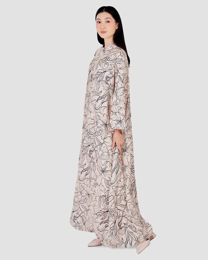 Image of BLUE CRUISE RELAXED-FIT KAFTAN DRESS - BREEZE