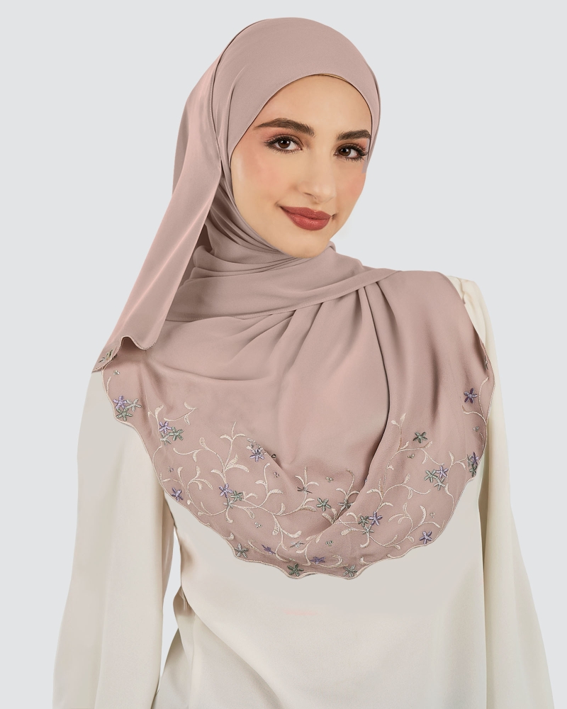 CENDANA SULAM CRYSTAL SHAWL - AFFOGATO
