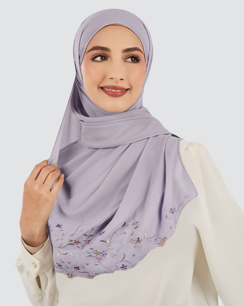 CENDANA SULAM CRYSTAL SHAWL - ORCHID PETAL