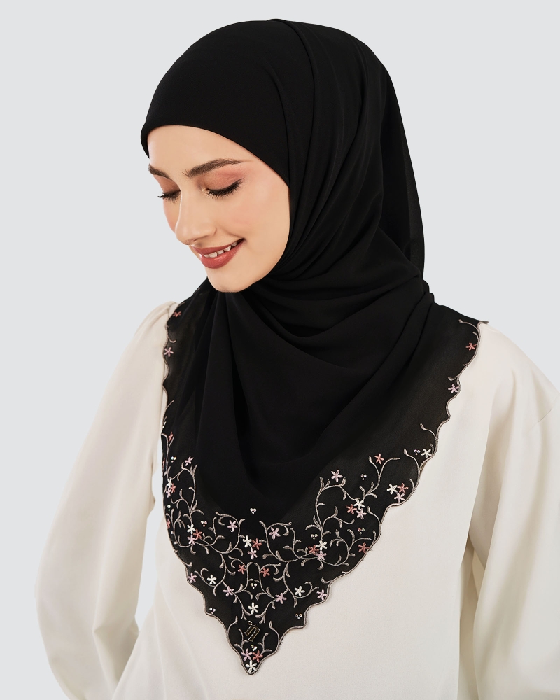 CENDANA SULAM CRYSTAL SQUARE - BLACK