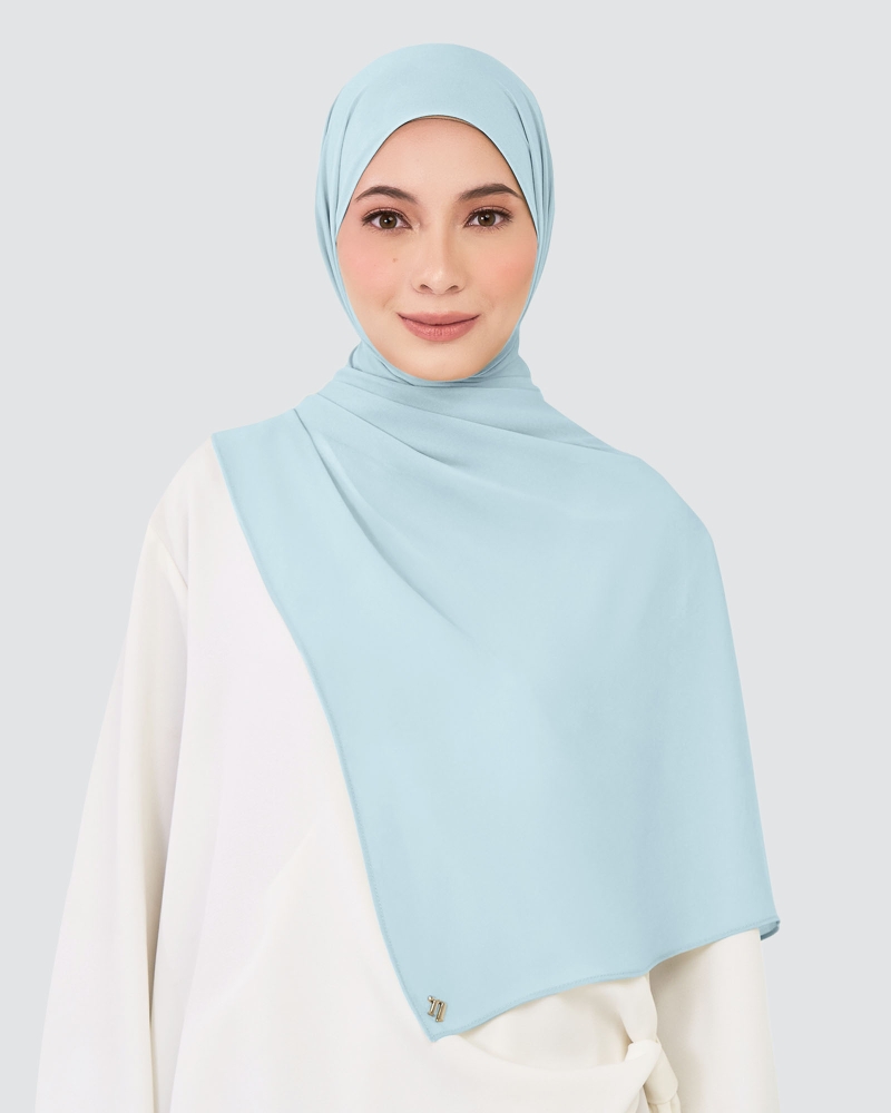 Image of CHIFFON SHAWL - BALLAD BLUE