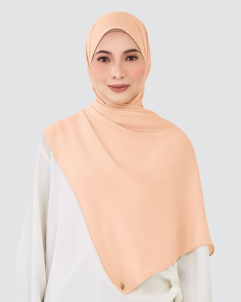 Image of CHIFFON SHAWL - BRIDAL ROSE