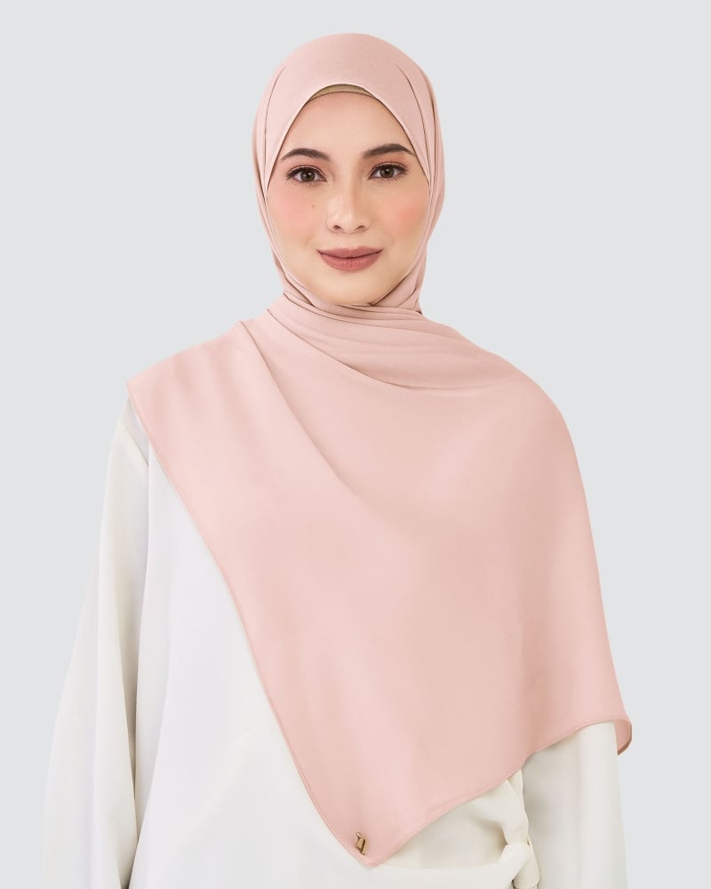 Image of CHIFFON SHAWL - CHALK PINK
