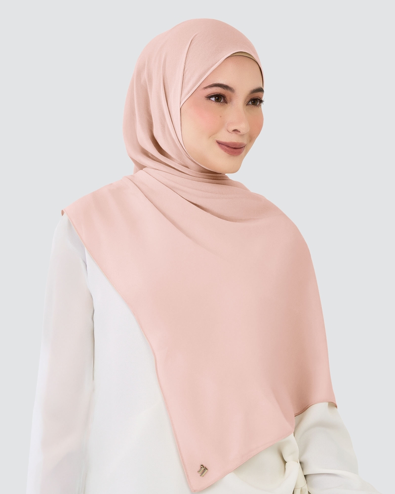 Image of CHIFFON SHAWL - CHALK PINK