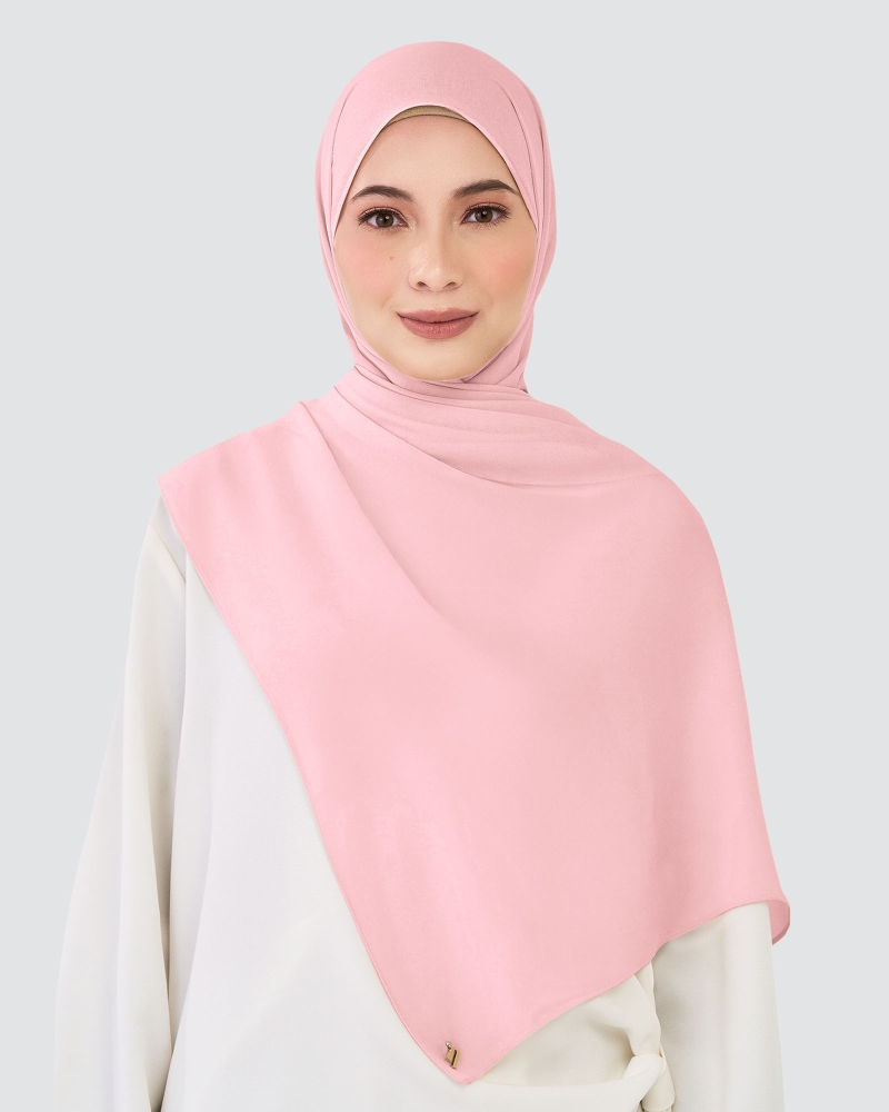 Image of CHIFFON SHAWL - DAWN PINK
