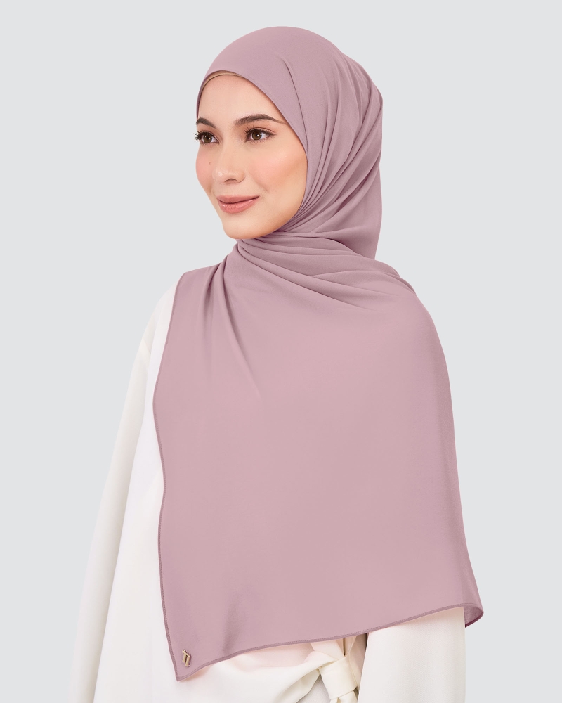 Image of CHIFFON SHAWL - DEAUVILLE MAUVE