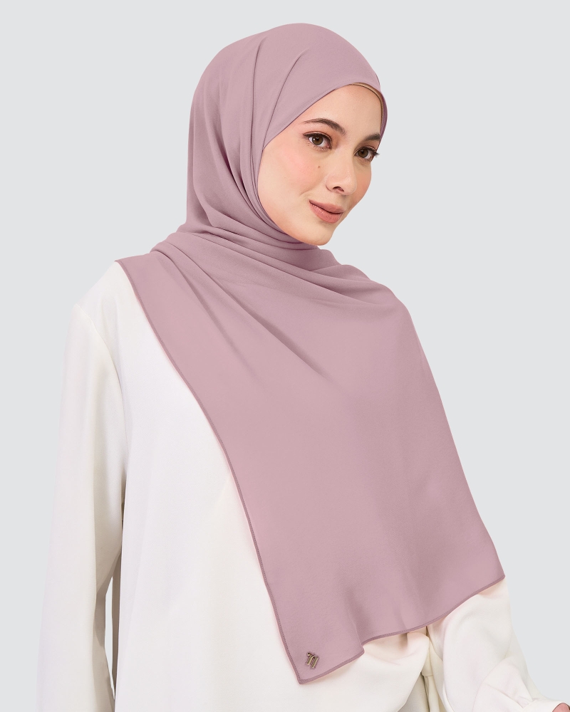 Image of CHIFFON SHAWL - DEAUVILLE MAUVE