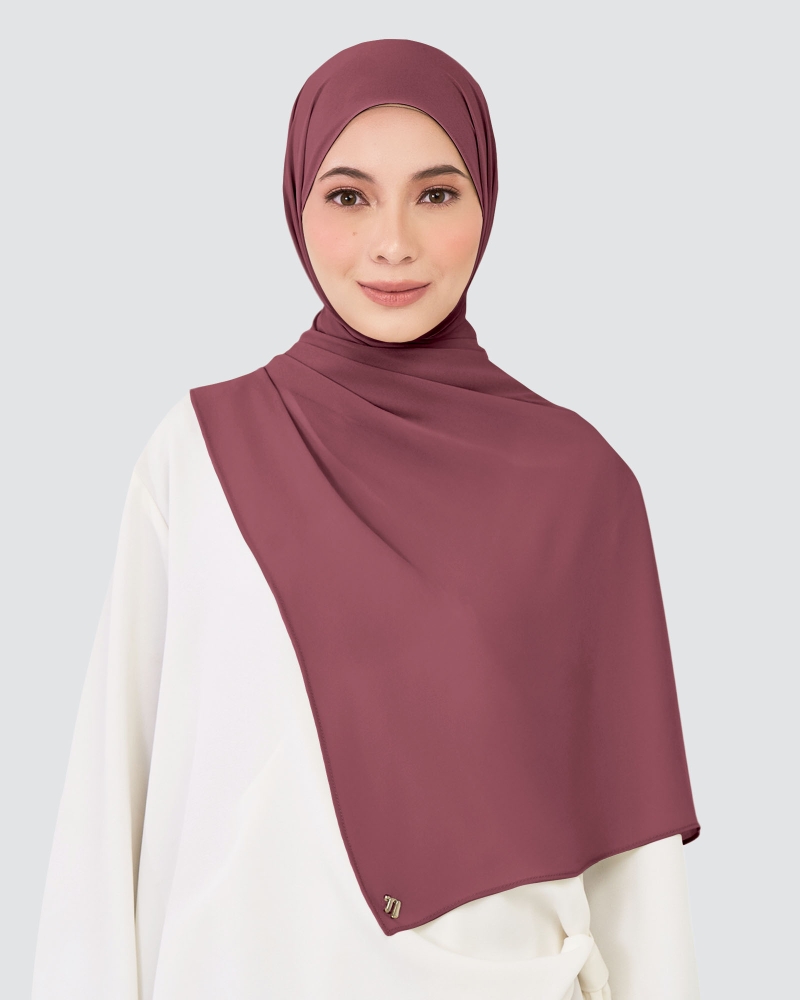 Image of CHIFFON SHAWL - MAROON