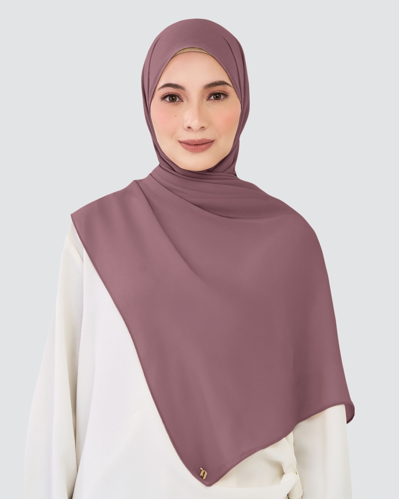Image of CHIFFON SHAWL - ROSE TAUPE