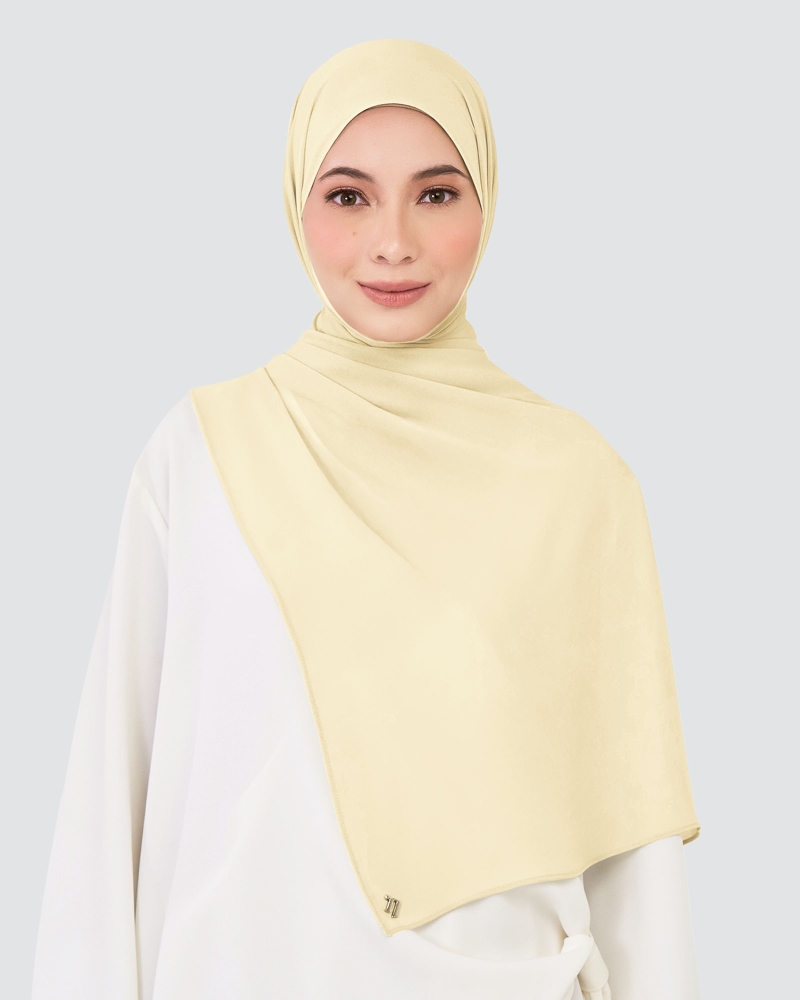 Image of CHIFFON SHAWL - WHITE SAND