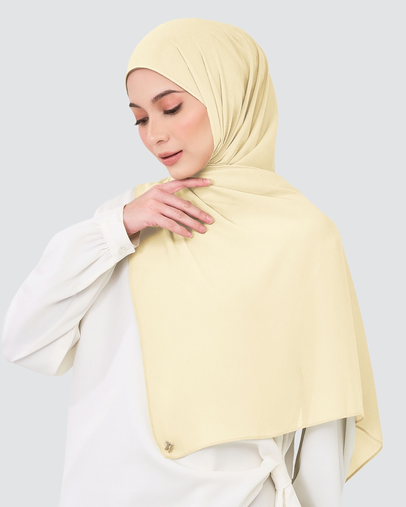 CHIFFON SHAWL - WHITE SAND