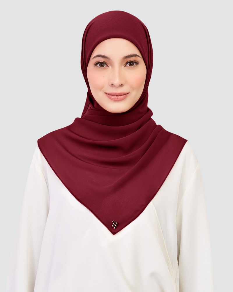 Image of CHIFFON SQUARE - BIKING RED