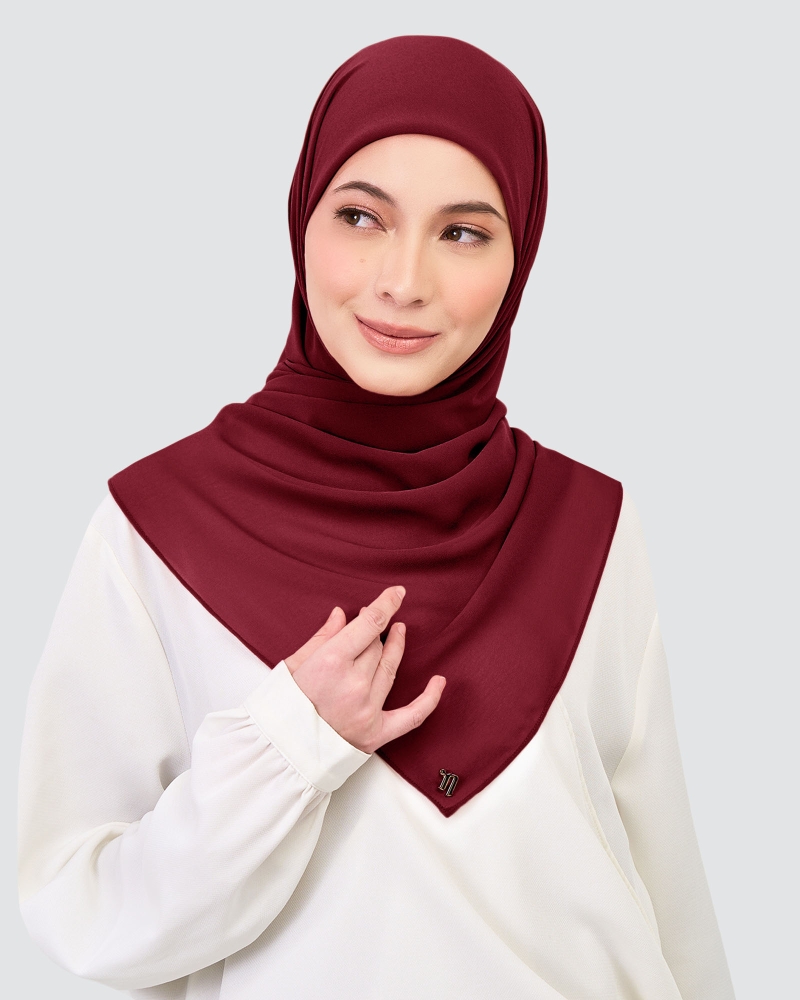 Image of CHIFFON SQUARE - BIKING RED